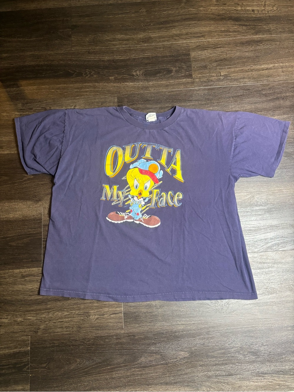 Vintage Tweety Bird Looney Tunes Get Outta My Face Tshirt